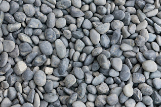 галька речная серая